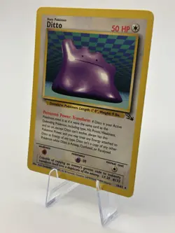 Pokemon TCG Ditto Fossil, Unlimited Rare, Non-Holo Card 18/62 LP - Image 2