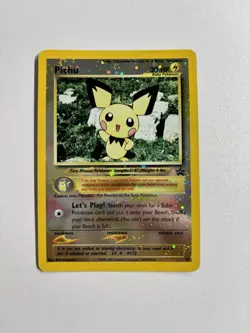 Pichu Reverse Holo Black Star Promo 35 WOTC Pokemon Card - Image 1