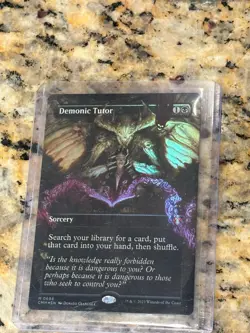 Demonic Tutor Showcase Foil Commander Masters - Image 1