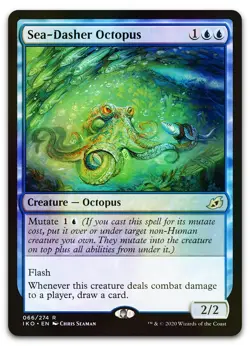 Sea-Dasher Octopus #66 (Foil) (NM) Ikoria IKO Magic MTG - Image 1