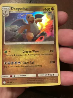 Dragonite 96/149 Sun and Moon Holo Rare 2017 Pokemon Card - Image 1