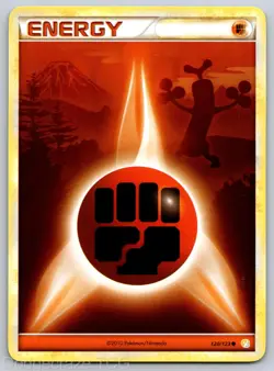 Fighting Energy 120/123 Common HeartGold & SoulSilver Pokemon NM - Image 1