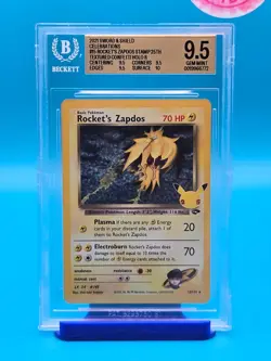 BGS 9.5 - 2021 Pokemon TCG Sword & Shield Celebrations #15 Rocket's Zapdos - Image 1