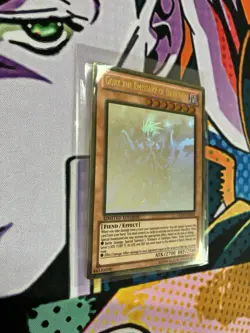 Yugioh Gorz the Emissary of Darkness GLD5-EN024 Gold Ghost Rare VLP/NM - Image 2