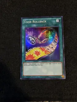Toon Rollback - DRL2-EN024 - Super Rare - 1st Edition x1 - Lightly Played - Image 1