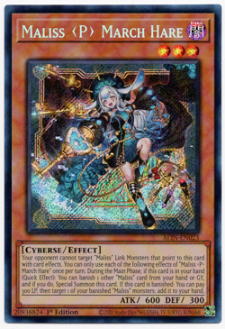 Maliss P March Hare ALIN-EN023 Secret Rare NM Yu-Gi-Oh! TCG - Image 1