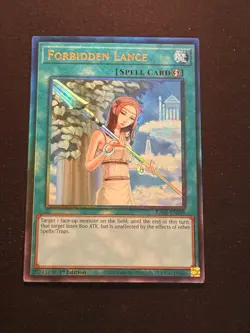 Yu-Gi-Oh! TCG Forbidden Lance RA02-EN058 Ultimate Rare NM/M 1st Ed. - Image 1