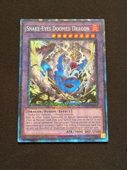 Yu-Gi-Oh! TCG Snake-Eyes Doomed Dragon RA05-EN039 Collector's Rare NM/M-1st Ed. - Image 1