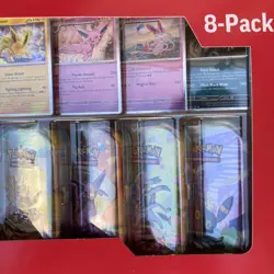 Pokemon Prismatic Evolutions 8 Mini-Tins with Promo Cards Costco 2-Pack IN HAND - Image 3