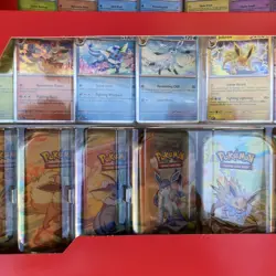 Pokemon Prismatic Evolutions 8 Mini-Tins with Promo Cards Costco 2-Pack IN HAND - Image 4