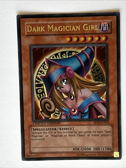 YUGIOH 1996 DARK MAGICIAN GIRL RDS-ENSE2 LIMITED EDITION ULTRA RARE - Image 1