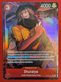 One Piece Shuraiya OP06-009 Parallel Rare Holo English Wings of the Captain - Image 1