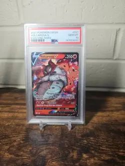Pokemon TCG Volcarona v Evolving Skies Holo Ultra Rare Card 021/203 PSA 10 - Image 1