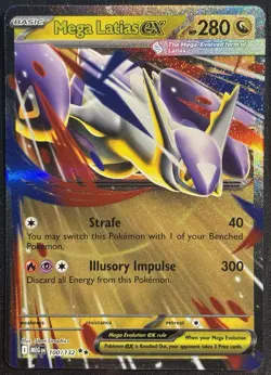 Mega Latias EX 100/132 - Double Rare Mega Evolution Pokemon TCG 2025 - NM card - Image 1