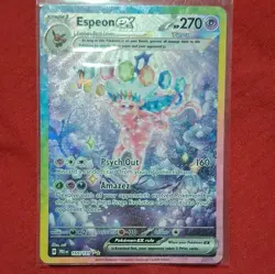 Pokemon TCG Espeon EX Prismatic Evolutions Holo Card 155/131 - Image 1