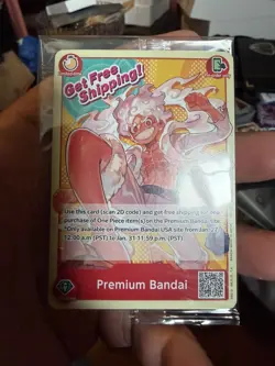 ONE PIECE CARD GAME Monkey.D.Luffy PREMIUM BANDAI CARD GAMES FEST 23-24 ENGLISH - Image 1