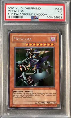Metalzoa TFK-002 Yu-Gi-Oh! The Falsebound Kingdom Promotional Cards Limited PSA7 - Image 1