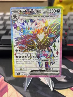 Pokemon TCG Hydreigon EX Full Art Ultra Rare Holo Card Surging Sparks 223/191 NM - Image 3