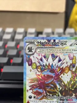 Pokemon TCG Hydreigon EX Full Art Ultra Rare Holo Card Surging Sparks 223/191 NM - Image 4