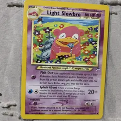 Pokemon Light Slowbro Neo Destiny Uncommon English Regular 80 HP Card #51/105 - Image 1