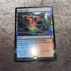 Sulfur Falls FOIL - Dominaria Prerelease Promos - MTG Magic the Gathering - MP - Image 1