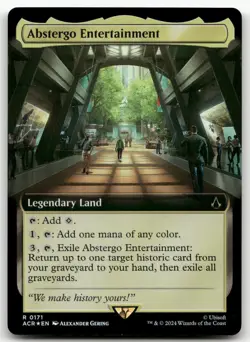 Abstergo Entertainment (Extended Art) #171 (Foil) NM Assassin's Creed Magic MTG - Image 1