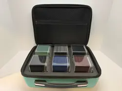 Magic The Gathering Carrying Deck Case With 6 Commander Decks - Image 1