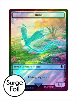1x Bird / Hero Token - 0004 / 0029, Surge Foil, Final Fantasy, Magic MTG NM - Image 1