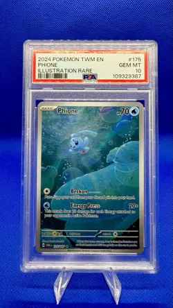PSA 10 Phione 175/167 IR 2024 Pokemon Twilight Masquerade Gem Mint - Image 1