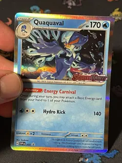 Pokemon Cards Quaquaval SVP005 Scarlet & Violet Prerelease STAMPED Promo- (NM) - Image 2