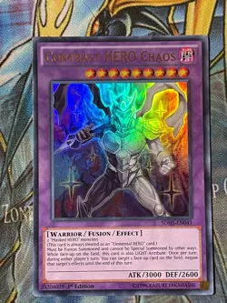 Yugioh Contrast HERO Chaos SDHS-EN041 Ultra Rare 1st Ed NM - Image 1