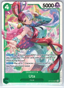 Uta OP13-023 Super Rare Carrying On His Will One Piece Foil Near Mint - Image 1