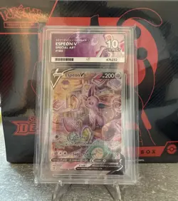 Espeon V Evolving Skies Alt Art Pokemon TCG Card ACE 10 GEM MINT 💎 180/203 - Image 1