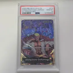 One Piece Donquixote Doflamingo OP04-019 Alt Art PSA 10 Graded - Image 1