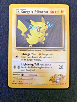 Lt. Surge's Pikachu 81/132 Gym Heroes | Near Mint (NM) - vintage Pokemon card - Image 1