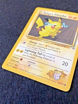 Lt. Surge's Pikachu 81/132 Gym Heroes | Near Mint (NM) - vintage Pokemon card - Image 3