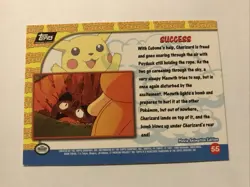 Pokemon Topps Card Pikachu's Vacation #55 Success Foil HOLO Black Logo - Image 3