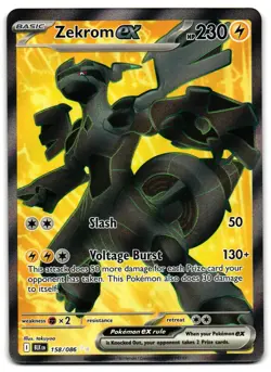 Zekrom ex 158/086 - Black Bolt Ultra Rare Pokemon TCG - NM Card - Image 1