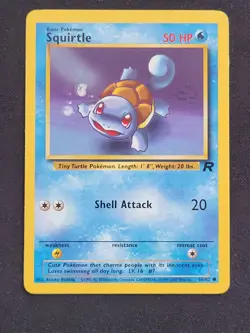 Squirtle 68/82 Team Rocket Unlimited LP Pokemon Card TCG - Image 1