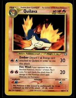 Quilava 46/111 Neo Genesis Uncommon Pokemon - Image 1