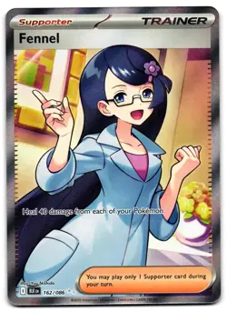Fennel 162/086 - 🌊 Black Bolt Ultra Rare Pokemon TCG Holo 🖤 - NM - Image 1