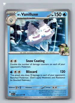 N's Vanilluxe Normal Uncommon ME: Ascended Heroes ASC Water 051/217 Pokemon Card - Image 1