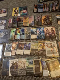 HUGE FINAL FANTASY MTG LOT, ALL HOLO/BORDERLESS/MYTHIC 100s OF CARDS check video - Image 4