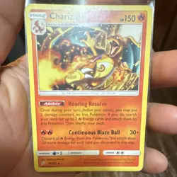 Charizard 14/181 Sm-Team Up Pokemon Card 150 HP Rare Continuous Blaze Ball - Image 3