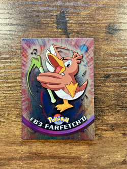 #83 Farfetch'd - Pokemon Topps Silver Holo Card - Blue Logo - Image 1