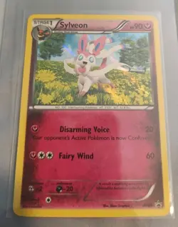 2013 Pokemon TCG Sylveon XY04 Promo Holo Black Star Collection LP/NM Card - Image 1