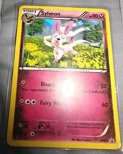 2013 Pokemon TCG Sylveon XY04 Promo Holo Black Star Collection LP/NM Card - Image 2