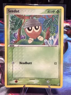 Pokemon Seedot 40HP EX Crystal Guardians 60/100 Common Basic Regular Card - Image 1