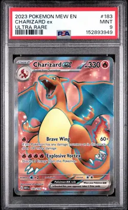 Charizard EX Full Art Holo Ultra Rare Card 183/165 SV Scarlet & Violet 151 Psa 9 - Image 1