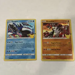 Groudon & Kyogre 003-017/025 Holo Rares Pokemon Cards Celebrations NM 2021 - Image 1